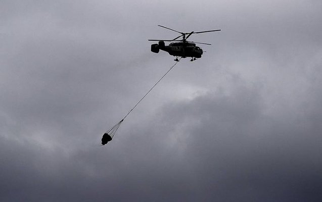Rusiya FHN-in helikopteri qəzaya uğradı, ölən var